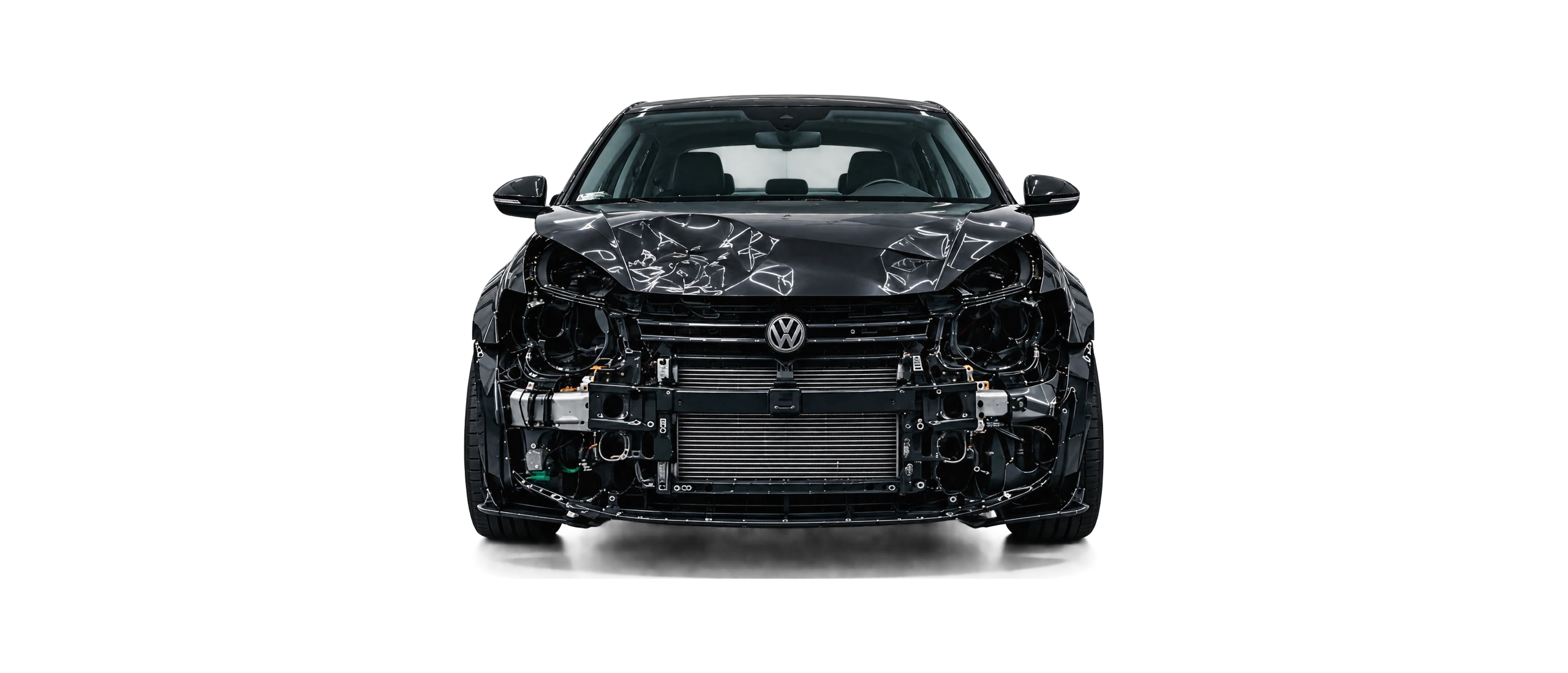 Unfallfahrzeug frontal